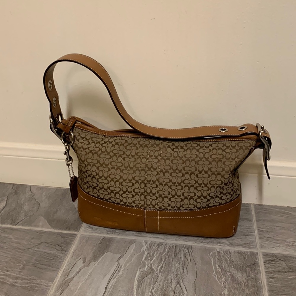 Coach Monogram Shoulder Bag